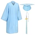 Unisex Matte Graduation Cap and Gown Tassel Package for High School and Bachelor