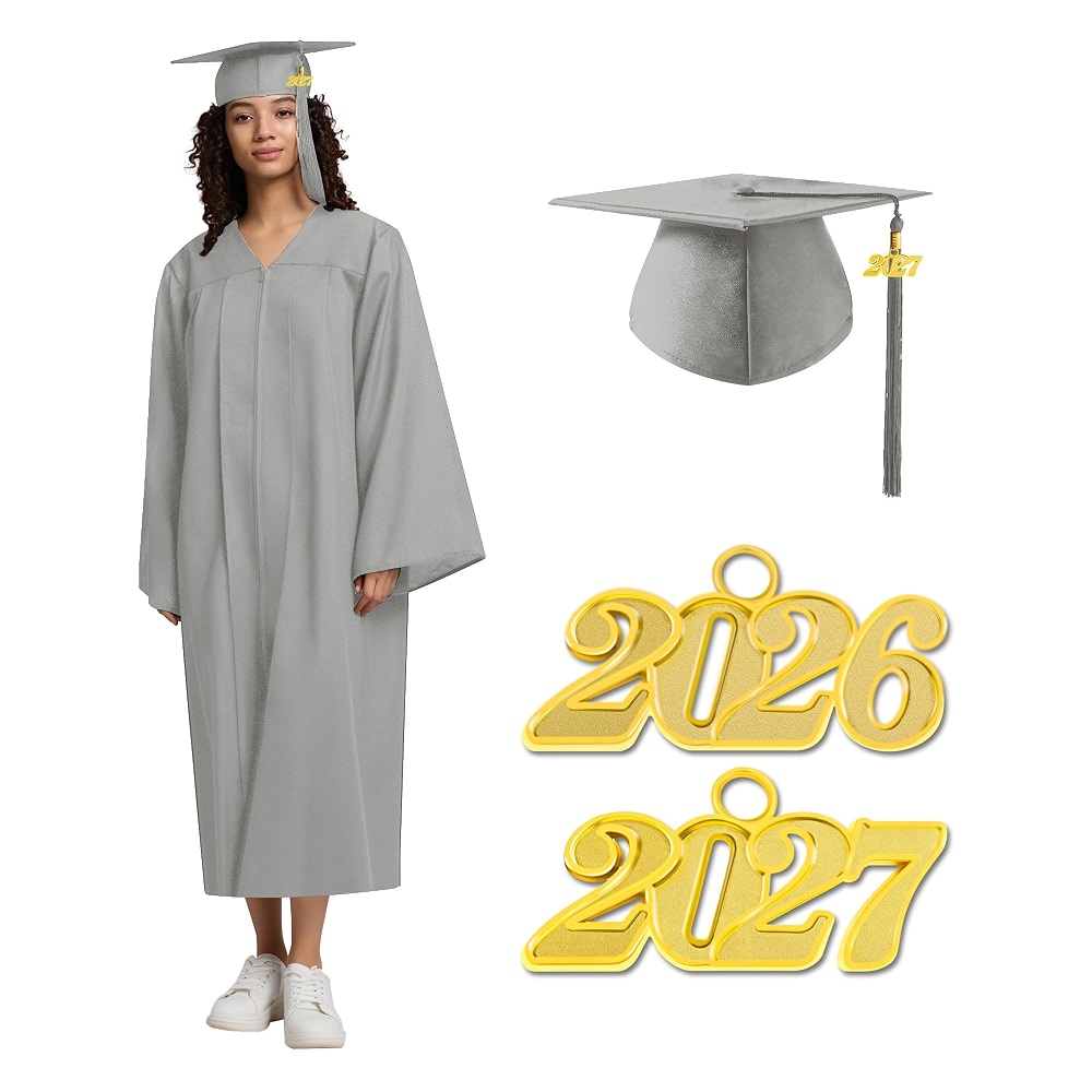 Ofmcap Robe Design TngHui Graduation Cap and Gown 2026 Matte Unisex Robe with Adjustable ...