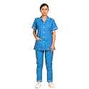 Unisex Nurse Uniform With Normal Length Half Sleeves Top With 2 Pockets Regular Fit Pant Two Side Pockets - Ideals for Hospital Staff/Clinics/Nanny Uniforms |