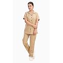 Unisex Nurse Uniform With Normal Length Half Sleeves Top With 2 Pockets Regular Fit Pant Two Side Pockets - Ideals for Hospital Staff/Clinics/Nanny Uniforms |