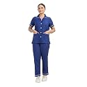 Unisex Nurse Uniform With Normal Length Half Sleeves Top With 2 Pockets Regular Fit Pant Two Side Pockets - Ideals for Hospital Staff/Clinics/Nanny Uniforms |