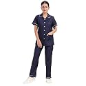 Unisex Nurse Uniform With Normal Length Half Sleeves Top With 2 Pockets Regular Fit Pant Two Side Pockets - Ideals for Hospital Staff/Clinics/Nanny Uniforms |