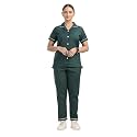Unisex Nurse Uniform With Normal Length Half Sleeves Top With 2 Pockets Regular Fit Pant Two Side Pockets - Ideals for Hospital Staff/Clinics/Nanny Uniforms |