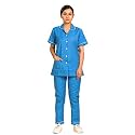 Unisex Nurse Uniform With Normal Length Half Sleeves Top With 2 Pockets Regular Fit Pant Two Side Pockets - Ideals for Hospital Staff/Clinics/Nanny Uniforms |