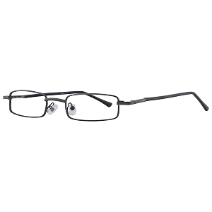 Unisex Rectangular Metal Full Frame Power Reading