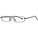 Unisex Rectangular Metal Full Frame Power Reading
