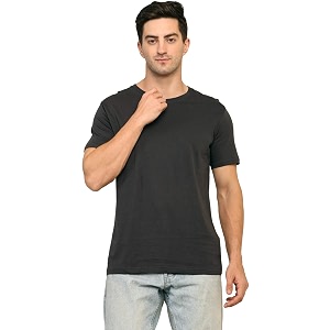 Unisex Round Neck Plain T-Shirt Combed