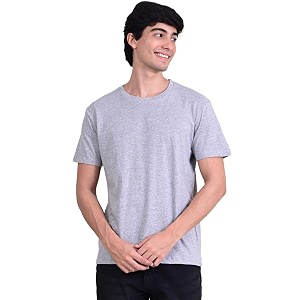 Unisex Round Neck Plain T-Shirt Combed