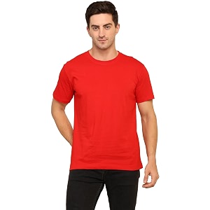 Unisex Round Neck Plain T-Shirt Combed