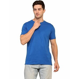 Unisex Round Neck Plain T-Shirt Combed