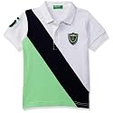 United Colors of Benetton Baby-Boy's Striped Regular Fit Polo Shirt