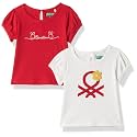 UNITED COLORS OF BENETTON Baby Girl's Regular Fit T-Shirt (23A3096CNEW3I_RED 6 9 Months)