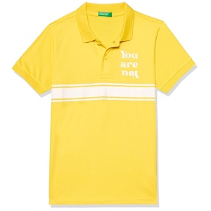 united colors of benetton boy cotton striped regular fit polo shirt