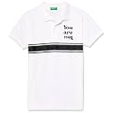 United Colors of Benetton Boy Cotton Striped Regular Fit Polo Shirt