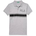 United Colors of Benetton Boy Cotton Striped Regular Fit Polo Shirt