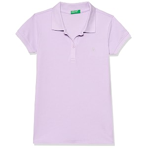 united colors of benetton girl39s cotton solid regular fit polo shirt