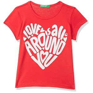 UNITED COLORS OF BENETTON Girls Regular T-Shirt