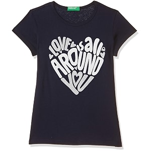 UNITED COLORS OF BENETTON Girls Regular T-Shirt