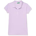 UNITED COLORS OF BENETTON Girl's Cotton Solid Regular Fit Polo Shirt