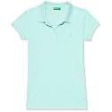 UNITED COLORS OF BENETTON Girl's Cotton Solid Regular Fit Polo Shirt