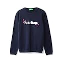 UNITED COLORS OF BENETTON Girl's Cotton Round Neck Sweater