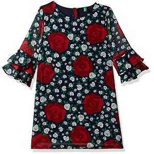 United Colors of Benetton Girls A-Line Midi