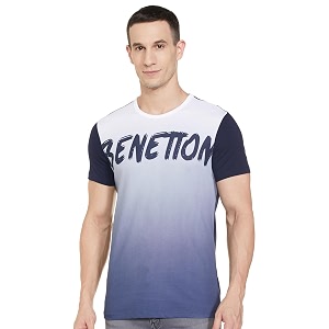 United Colors of Benetton Mens Cotton Solid