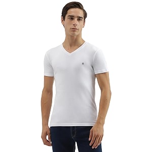 UNITED COLORS OF BENETTON Mens Cotton Solid