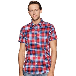 United Colors of Benetton Mens Checkered Slim