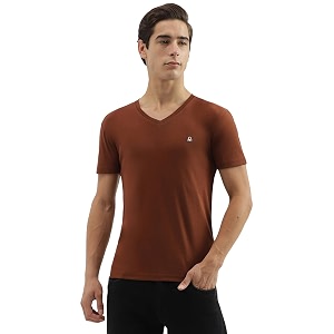 UNITED COLORS OF BENETTON Mens Cotton Solid