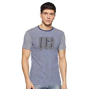 United Colors of Benetton Mens Striped Regular