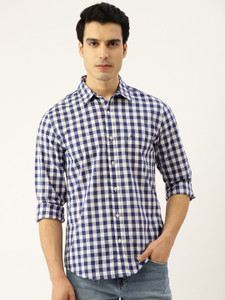 United Colors of Benetton Men Checkered Casual