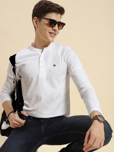 United Colors of Benetton Solid Men Henley