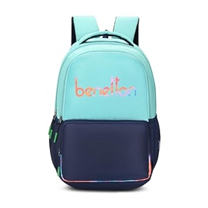 united colors of benetton unisex high-school backpack meteorite  printed daypack with 3 compartments airmesh padding  backpack for school girls and boys  33l capacity
