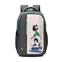 United Colors of Benetton Unisex High-School Backpack METAVERSE - GREY | 3-Compartment Large Capacity Bag with Airmesh Padding | Backpack for School Girls & Boys | 33L Capacity