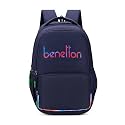 United Colors of Benetton Unisex High-School Backpack METEORITE | Printed Daypack with 3 Compartments, Airmesh Padding | Backpack for School Girls and Boys | 33L Capacity