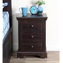 Sheehsam (Rosewood) Solid Wood Bedside Table (Finish Color - Dark Brown)