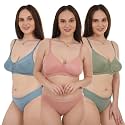 Unitrust Premium Lightly Padded Bra with Matching Panty Set Ultra Soft Lingerie Set