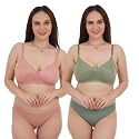 Unitrust Premium Lightly Padded Bra with Matching Panty Set Ultra Soft Lingerie Set