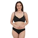UNITRUST Premium Lingerie Set with Full Coverage Non-Padded Bra and Hipster