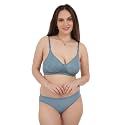 UNITRUST Premium Lingerie Set with Full Coverage Non-Padded Bra and Hipster