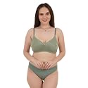UNITRUST Premium Lingerie Set with Full Coverage Non-Padded Bra and Hipster