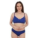 UNITRUST Premium Lingerie Set with Full Coverage Non-Padded Bra and Hipster