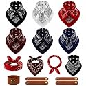 Unittype 6 Pcs Western Cowboy Scarves for Women
