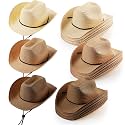 Unittype Adult Straw Cowboy Hat Bulk Western Party Pack