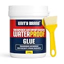 UB UNITY BRAND Crack Seal Glue 300gm with Brush Transparent Waterproof Resin Epoxy for Roof Leakage Crack Seal Agent Roof Water Leakage Solution Water Proof Glue for Waterproofing (300 GM / 1 PACK)