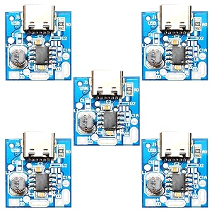 univbersal hub 5pcs 134n3p c-type usb mini 5v powerbank module lithium battery charging board with single battery indicator for science experiments school projects and diy electronics