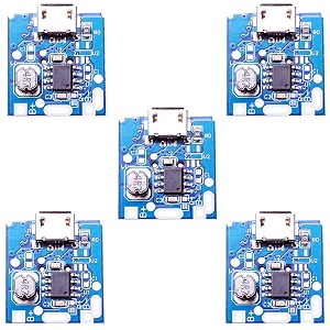 5pcs 134n3p micro usb mini 5v powerbank module lithium battery charging board with single battery indicator for science experiments school projects and diy electronics