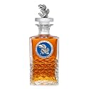 Univeristy of Kansas (Jayhawk) Heritage Decanter with 3D Stopper | 25 OZ Liquor Pourer | Expertly Crafted Pewter Glass