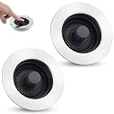 Universal 2PCS Kitchen Sink Strainer Stopper Combo, 3 in 1 Pop Up